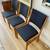 Reupholstered Vintage Mid Century DScan Teak Wood Black Fabric Chair 10 thumbnail