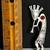 VTG. Signed Sterling 2 3/4" Kokopelli Pin w/ Red Coral Stone 3 thumbnail