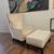 Vintage wingback design accent chair with matching ottoman 1 thumbnail