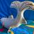 MCM canape buffet server carp, Poinsettia Studios pottery, gold trim 8 thumbnail