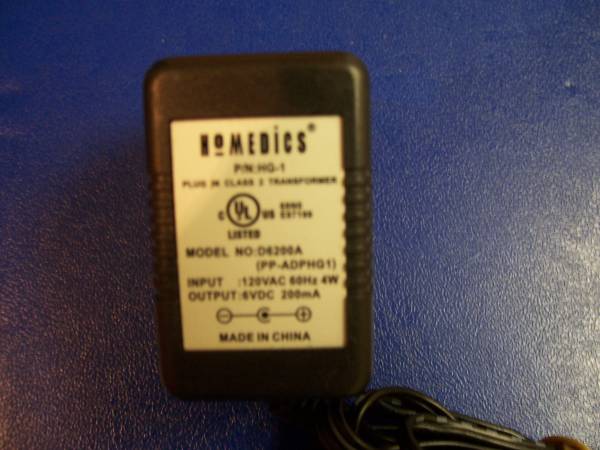 Homedics/Phillips Power Adapters and Battery Chargers 1