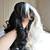 NWOT - Cruella Deville Black and Blonde Wig - Short Wavy with Bangs 6 thumbnail
