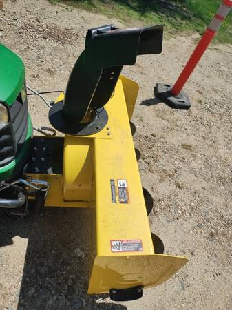 John Deere snow thrower attachment 1