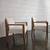 Vintage '50s Sculptural Bleached Oak+Wool Open Arm Lounge Chairs 18 thumbnail