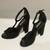 Pre-Owned Pair of Steve Madden Black Suede Sandals - Sz 8.5 1 thumbnail