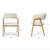 ARTICLE - Josra Dining Chair (Oak & Ivory Bouclé) 3 thumbnail
