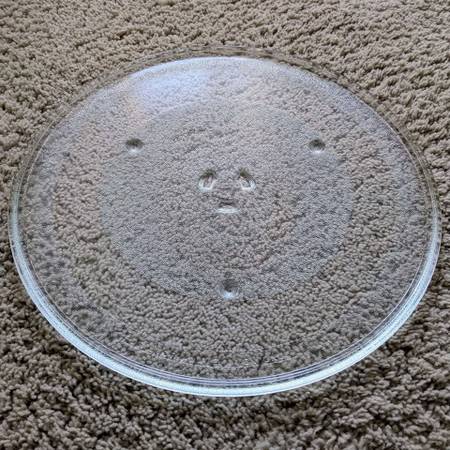 13-5/8" microwave oven replacement glass turntable rotating tray plate 1