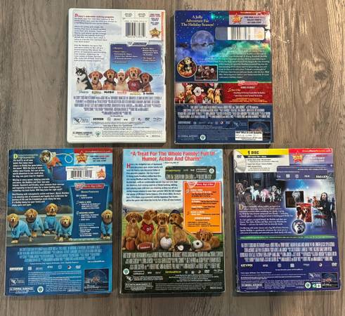 🐶 Juego de 5 DVD de Walt Disney Buddies: Aire, Espacio, Santa, Nieve, Espeluznante (nuevo) - $4 (san jose oeste)63437121860993121
