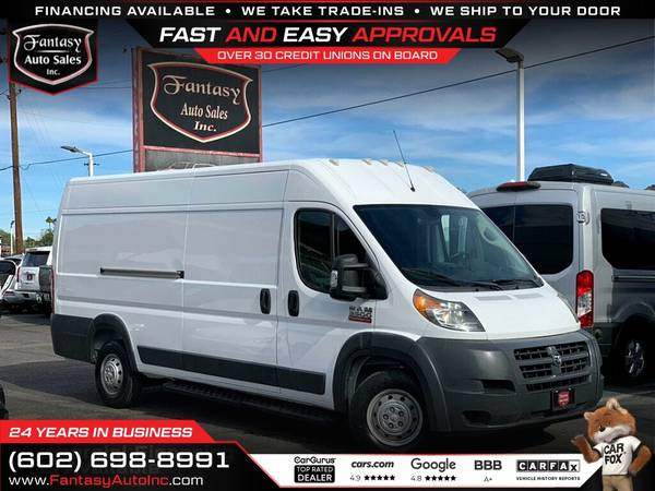 2018 Ram ProMaster Cargo Van 3500 High Roof 159 WB EXT 1Owner 1 Owner 1