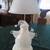 Vintage Sparkling Christmas Snowman Lamp 1 thumbnail