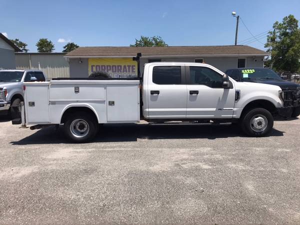 2019 FORD F350 SUPERCREW CAB 4 DOOR 4X4 11' UTILITY BODY DIESEL DUALLY - $22,995 (CORPORATE WHOLESALE)63470078299777124