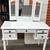 Way fair Torrance Vanity white tri-fold mirror dressing vanity desk L43”*D19 2 thumbnail