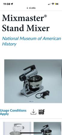 Sunbeam Mixmaster chrome vintage 1