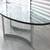 AUTHENTIC Paul Legeard Chrome & Glass Oval Coffee Table 6 thumbnail