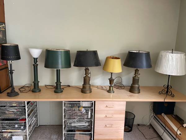 Assorted MCM table lamps 1