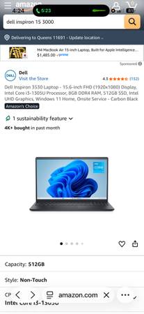 Dell Inspiron 3530 15.6 screen kaptop 1