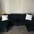 Black velvet sectional 1 thumbnail