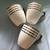 Set of 3 cups ciroa contempo porcelain mugs. Gold metallic and white. 1 thumbnail