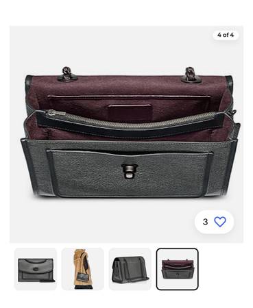 NEW- Coach leather shoulder bag 1