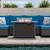 7 Piece Outdoor Wicker Patio Furniture With Fire Pit ☀️ NEW 10 thumbnail