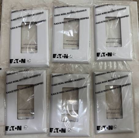 Eaton Unbreakable Wall Plate - Single Gang 1