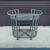 Contemporary Modern Style Rolling Bar Cart with 4 Wine Bottle Holders. 1 thumbnail