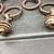 4 Antique Steel Bolted Hooks On Rings ! 6 thumbnail