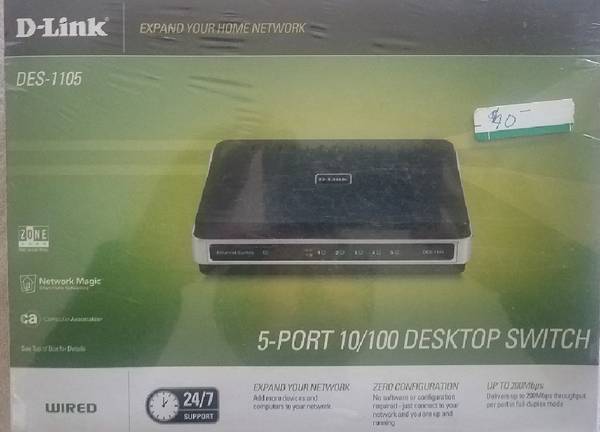 D-Link DES-1105 5-Port 10/100 Desktop Switch 1