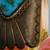 Vintage STERLING SILVER TURQUOISE NAVAJO BOLO TIE CLASP SLIDER 4 thumbnail