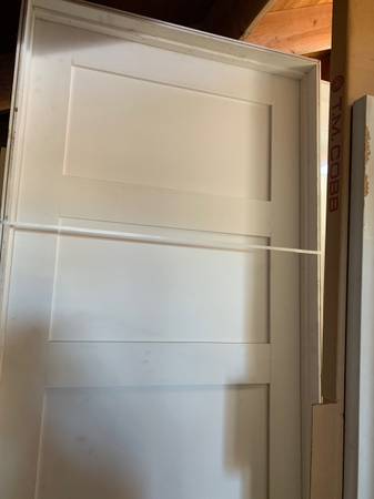 mission shaker prehung 5 panel door  2’10” x 8’ 1