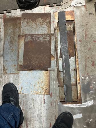 Sheet metal scrap cutoffs/cabinet paneling 1