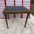 Vintage oak and vinyl folding card table 1 thumbnail