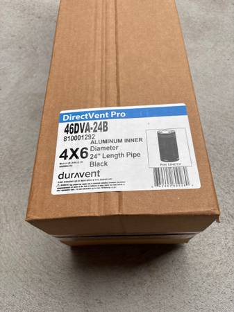 Duravent Pro Gas Vent Pipe- 4x6 inch…NEW 1