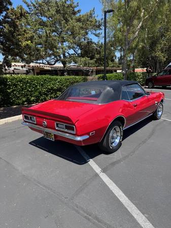 1968 Chevrolet Camaro SS convertible - $69,500 (Rancho Bernardo, San diego)63440142578435124
