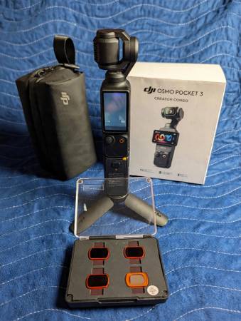 DJI Osmo Pocket 3 Creator Combo + ND Filters, Mic 2, Case
