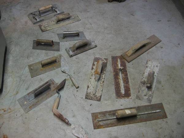 Trowels  -  Assorted Masonry Tools, etc. 1