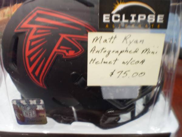 MATT RYAN AUTOGRAPHED MINI HELMET 1