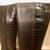 Women's Genuine Leather Fur Heeled Crocodile High Boots Brown Size 7.5 2 thumbnail
