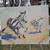 Mid Century ZEBRA Print signed Hug 1 thumbnail
