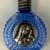 Holy Water Bottle, Blue glass silver metal medallion of the Mary 1 thumbnail