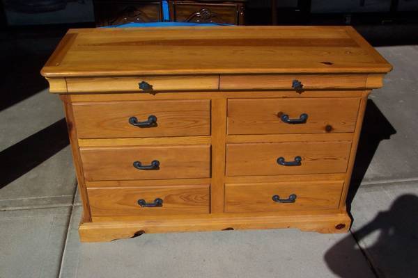 San Felipe Pine Dresser with Mirror 1