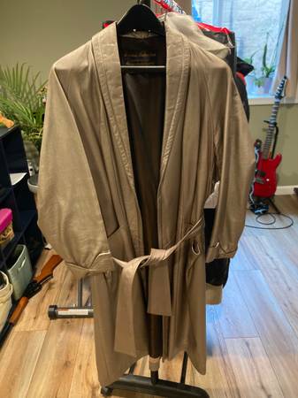 vintage leather women's coat - 1960s 1