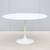 Mid-Century Eero Saarinen for Knoll 47" Round White Tulip Dining Table 1 thumbnail