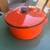 Vintage Burnt Orange enameled two handled stock pot 8 thumbnail