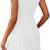 New! Size: XL Wohill white sleeveless boat neck mini Dress 7 thumbnail