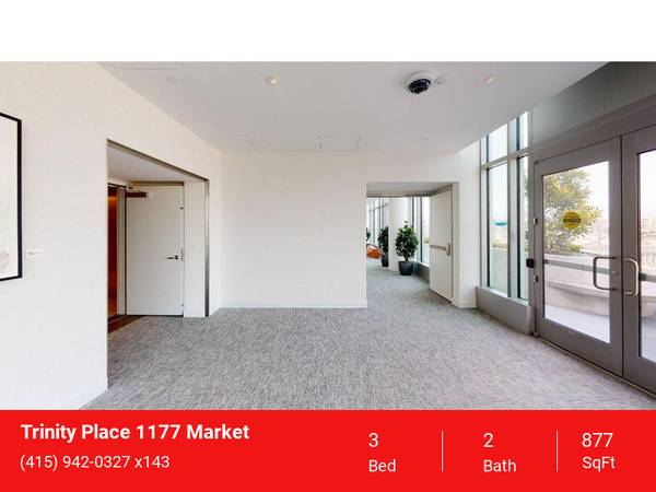 $4,497 / 3br - 877ft2 - Sundeck, Window Coverings, Tech Lounge, High Ceilings (downtown / civic / van ness)63994248509187123