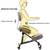 NEW ERGONOMIC KNEELING CHAIR WITH BACK REST IN BLACK AND GRAY 6 thumbnail