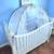 White Baby Crib with mattress set included bamboo cover optional net 2 thumbnail