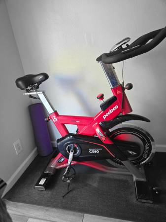 Indoor Cycling Bike – Pooboo C580, 40lb Flywheel, Quiet Belt Drive 1