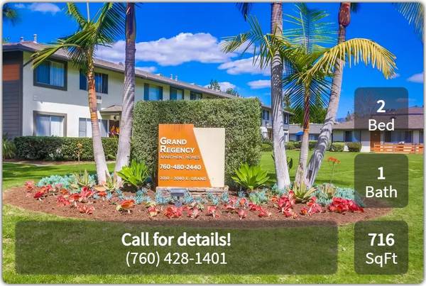 $2,690 / 2br - 716ft2 - Central location in Escondido. 2 Bed, 1 Bath! Stop by for a tour! (Escondido)63865933366273120
